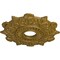 Ekena Millwork Preston Ceiling Medallion (Fits Canopies up to 4"), Hand-Painted Gold, 17 1/2"OD x 4"ID x 1"P CM17PRGLS - alternate 3